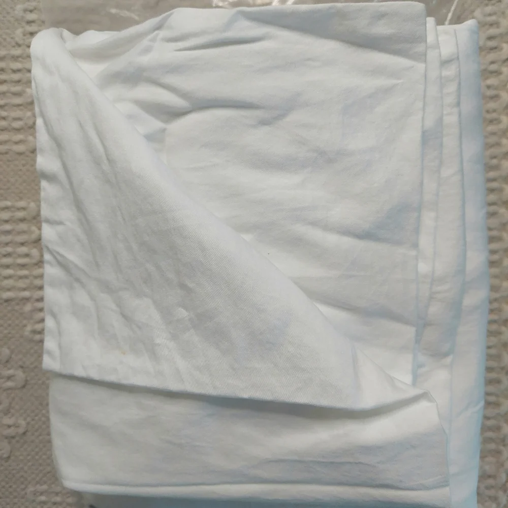 Quince 100% Organic Cotton Sateen White Duvet & Shams! King/ Cal King (760)